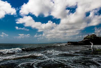 Scenic view of sea against sky