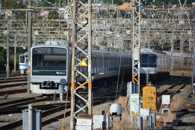 Train on railroad track