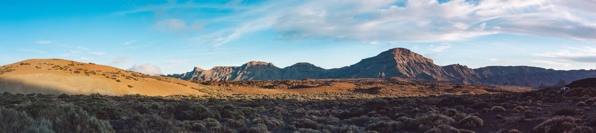 Panoramic view of landscape against sky