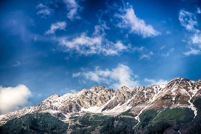 Scenic view of alps against sky