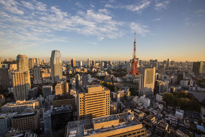 Aerial view of city