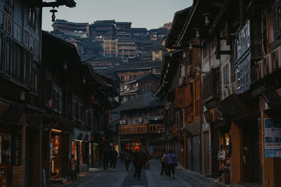 Street amidst buildings in city