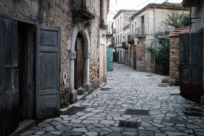 Street amidst buildings in town