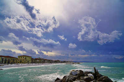 Scenic view of sea against sky