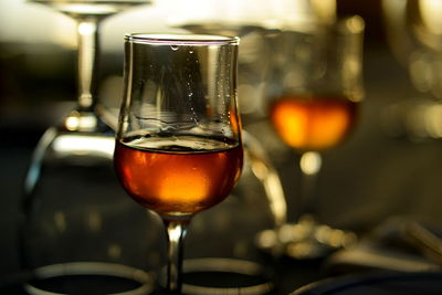 Close-up of drink on table