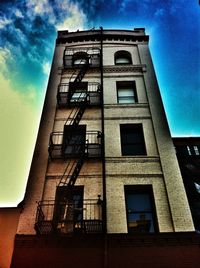 Low angle view of building against sky