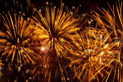 Fireworks at sheikh zayed heritage festival, uae