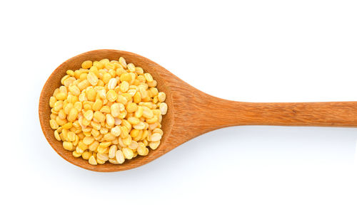 Close-up of fresh bread against white background