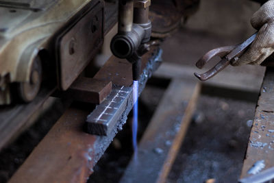 Close-up of rusty metal