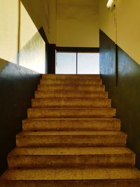 Low angle view of staircase in building