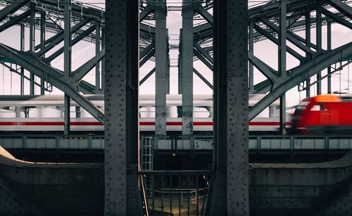 Train on bridge