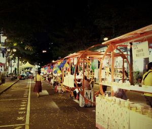 View of market stall