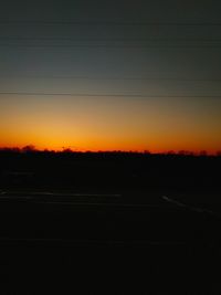 Scenic view of dramatic sky during sunset