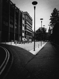 City street against sky