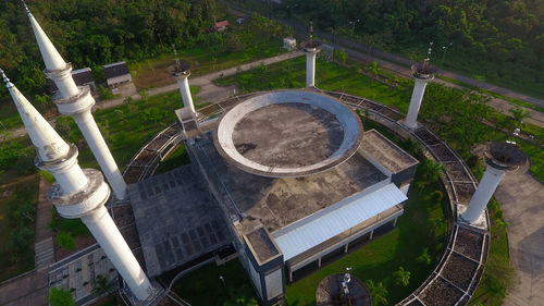 High angle view of playground