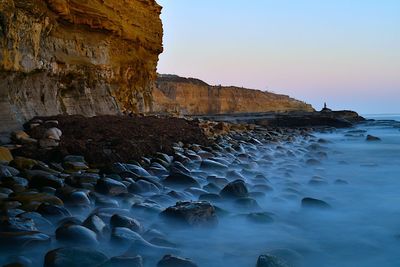 Rock formations at seaside