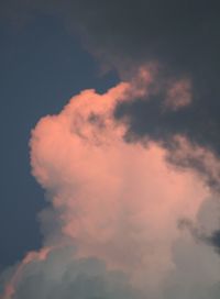 Low angle view of cloudy sky