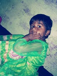 Close-up portrait of a boy