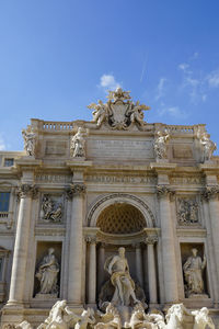 Low angle view of historical building