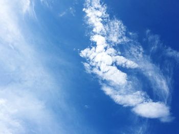 Low angle view of clouds in sky