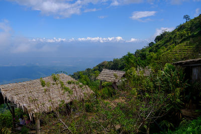 Panoramic view of sea against sky