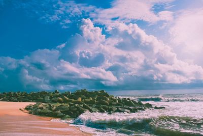 Scenic view of sea against sky