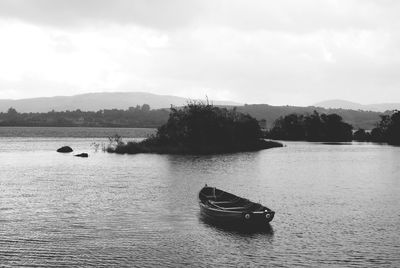 Boats in lake