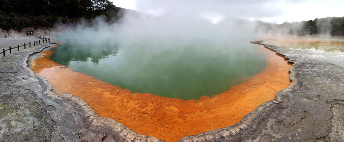 Scenic view of mountain range