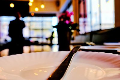 Close-up of food on table in restaurant
