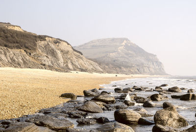 Rocks on shore