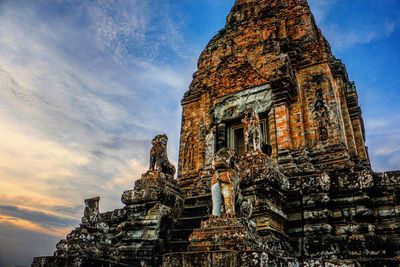 Low angle view of a temple