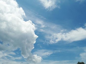 Low angle view of clouds in sky