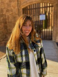 Portrait of a smiling young woman