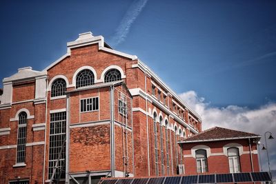 Low angle view of building against sky