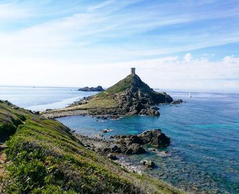 Scenic view of sea against sky