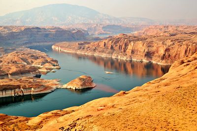 Scenic view of lake