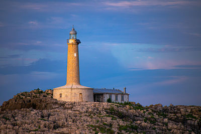 Lighthouse with a blue sky 