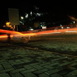 City street at night