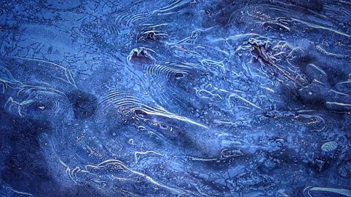 Full frame shot of blue water