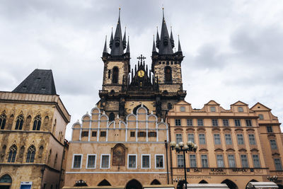 Low angle view of historic building against sky