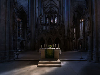 Interior of temple