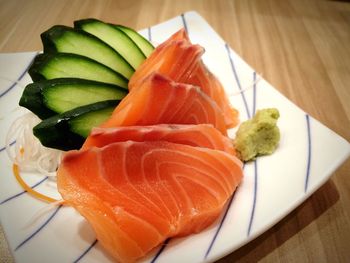 Close-up of served food