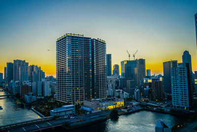 Buildings in city