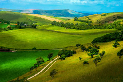 Scenic view of landscape against sky