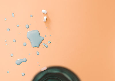 Close-up of water drops on car