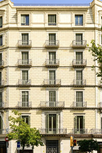 Low angle view of residential building