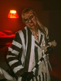 Portrait of young woman