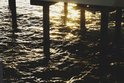 Reflection of trees in water