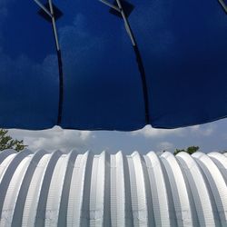 Close-up of built structure against sky