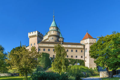 Bojnice castle is a medieval castle in bojnice, slovakia